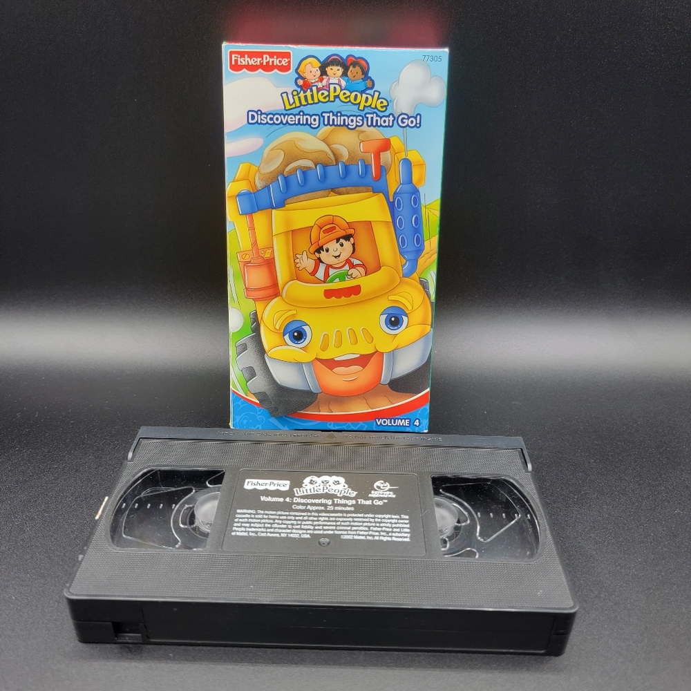 Fisher Price Little People Volume 4 Discovering Things That Go ! VHS Tape Kids